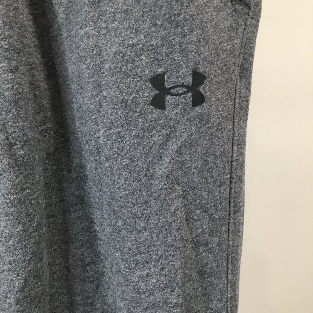 Under Armour Gray Drawstring Terrycloth Lined Swe… - image 7